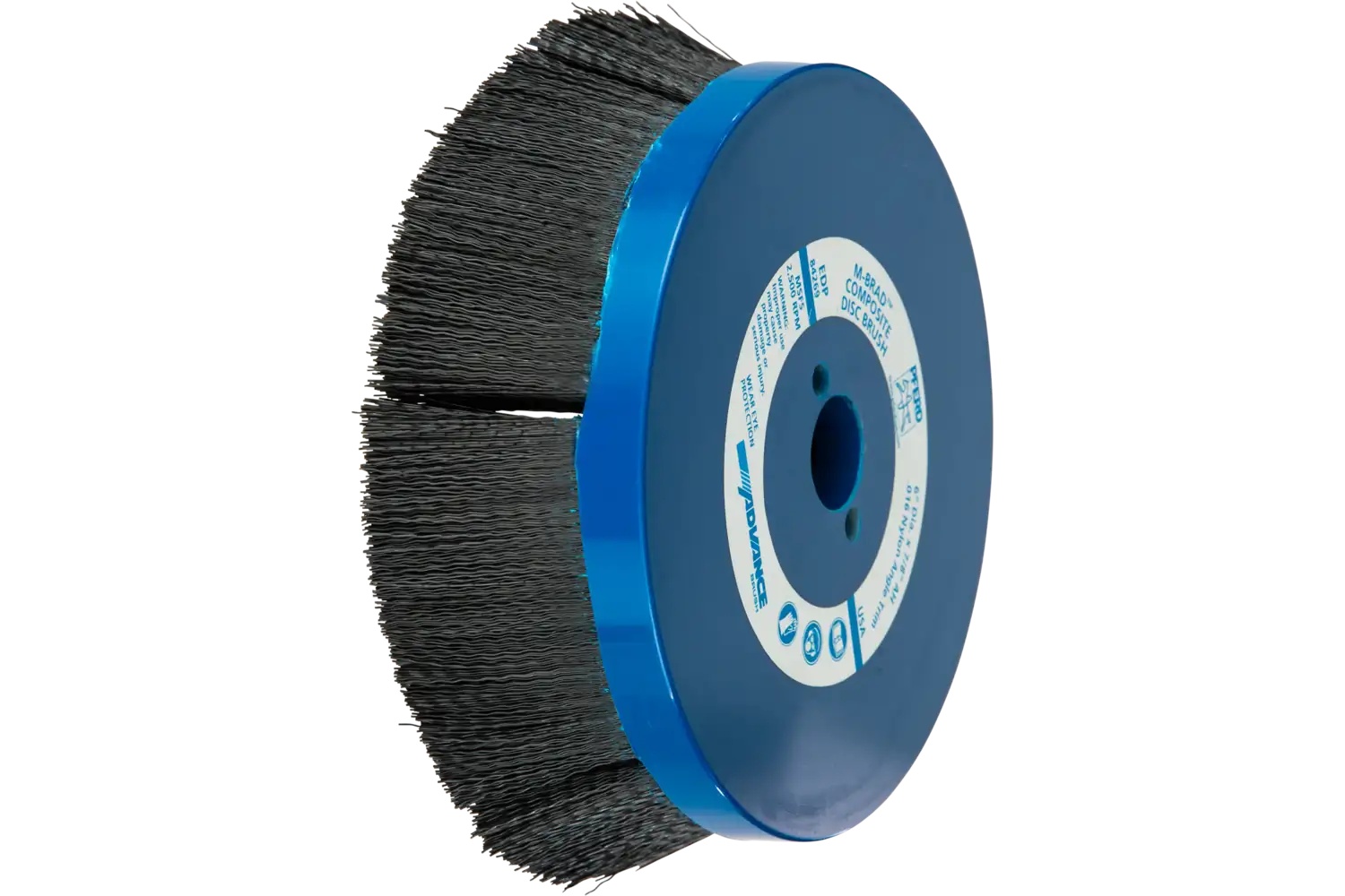 Picture of Pferd M-BRAD® Mounted Disc Brush 6" Dia. .016 Nylon 1/4" Shank Bridled